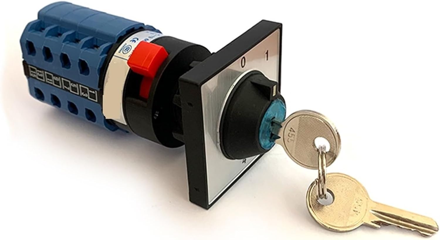 SZW26/LW26-20/0-4.4Y 16 Terminals 4 Pole Changeover 5 Positions Selector Rotary Cam Switch with Key 20A 660V