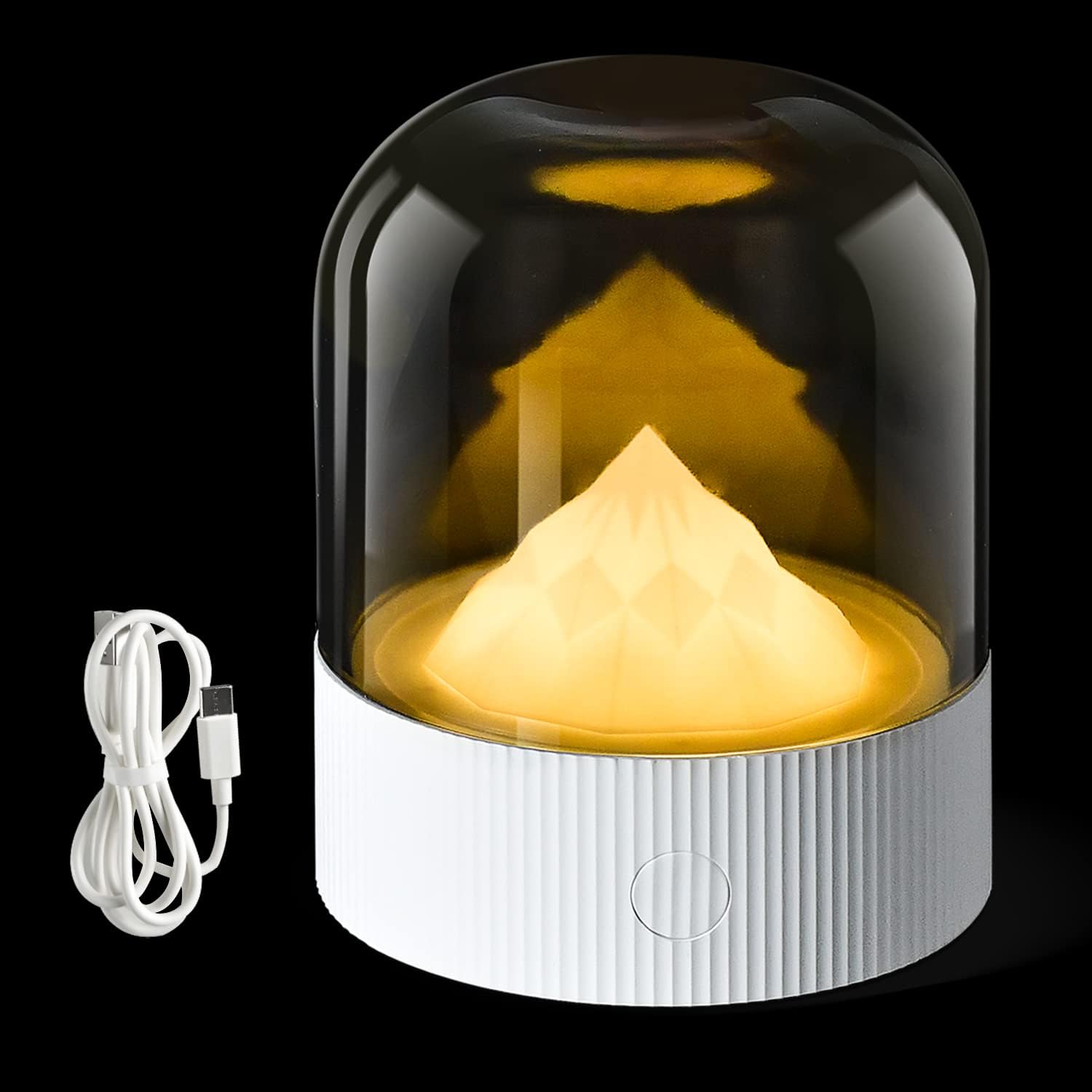 Nostalgic Night Light, USB Night Light, Bedroom Light, Bedside Atmosphere Light, 4 Modes, Multiple Light Colors, Adjustable Brightness, Timing Function, Gentle Lighting Suitable for Bedroom