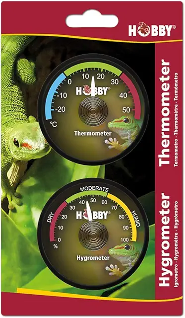 Digital Terrarium Hygrometer Thermometer with Self-Adhesive Mount