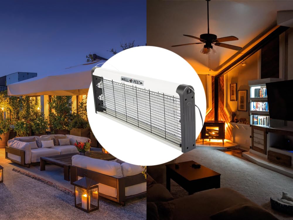 Zanzariera elettrica stermina insetti ammazza zanzare mosche lampade giardino 40W