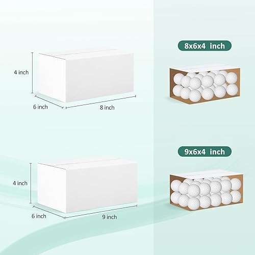 Miniatura 2 de Eupako Paquete de 30 cajas de envío pequeñas de varios tamaños, 8 x 6 x 4 y 9 x 6 x 4, 15 cajas pequeñas cada una, sobres de cartón corrugado