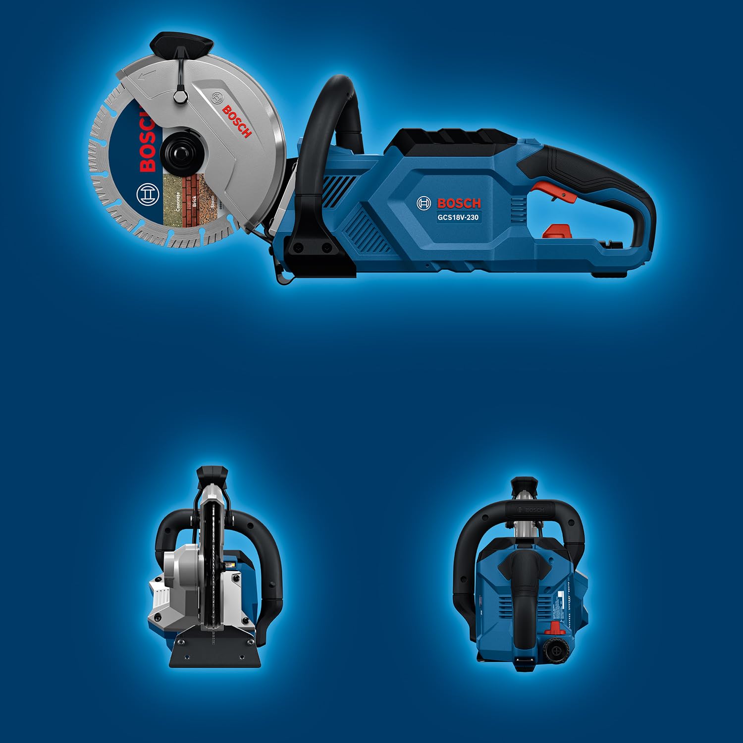 Bosch Professional 18V System scie tronçonneuse sans-fil GCS 18V-230 (avec 1 raccord de flexible, sans batterie ni chargeur)
