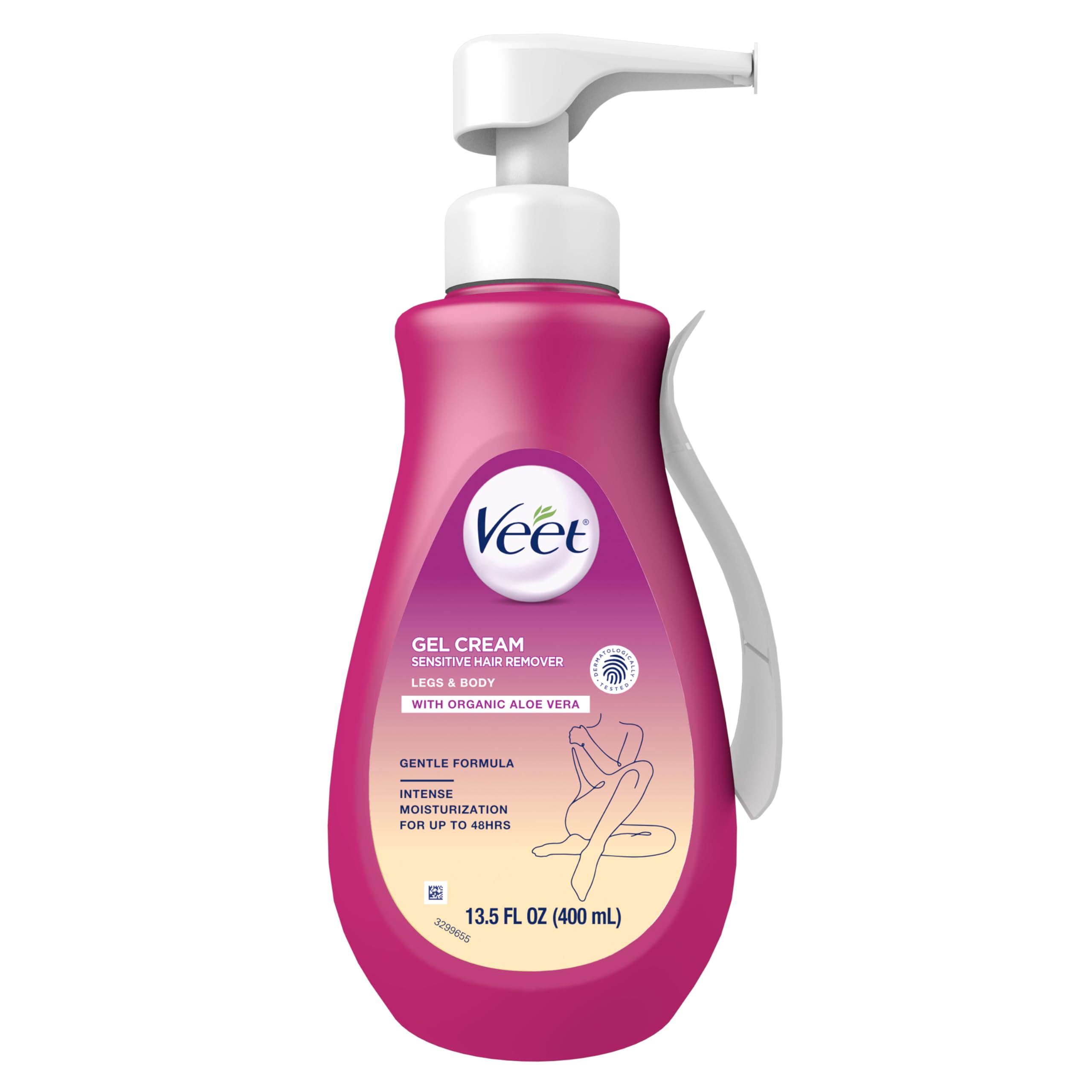 Veet Gel Hair Remover Cream, Sensitive Formula, 13.50 Ounce (Packaging may vary) by Veet