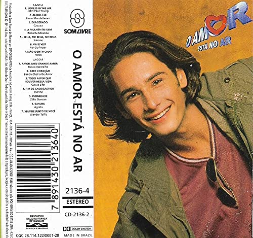 Fita Cassete K7 Novela O Amor Está no Ar - 1997