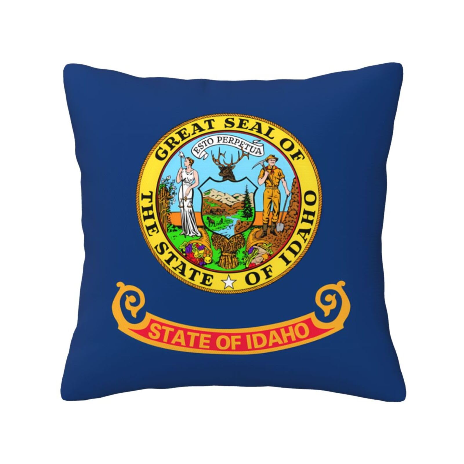 SXZVVBN Idaho state flagDecorative Square Sofa Cushion Covers