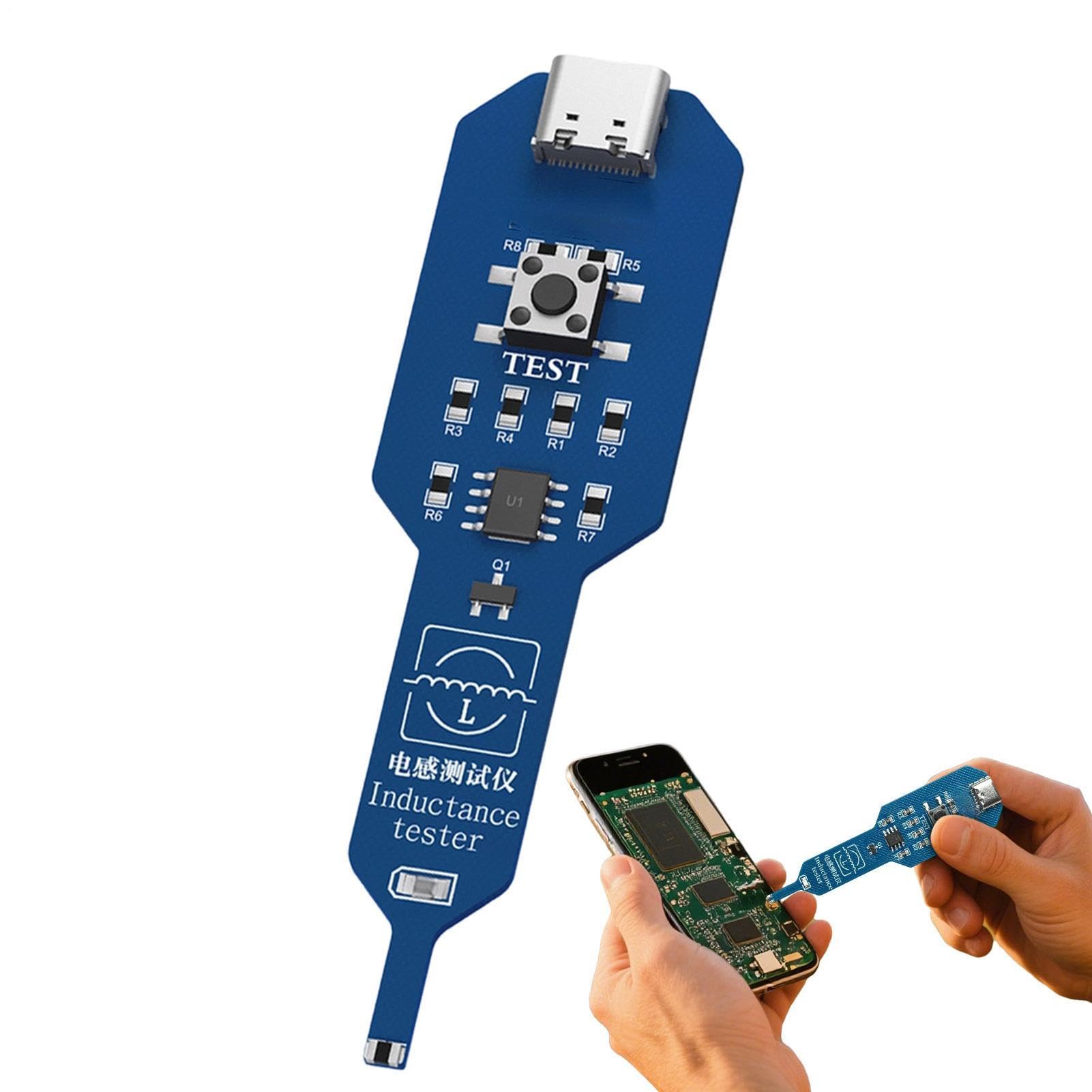 Tester per Condensatori | Rilevatore di Verifica Rapida Portatile, Strumento di Test di Induttanza e Bobina di Circuito - per Elettricista Principiante, Riparazione di Telefoni, Circuiti a Chip