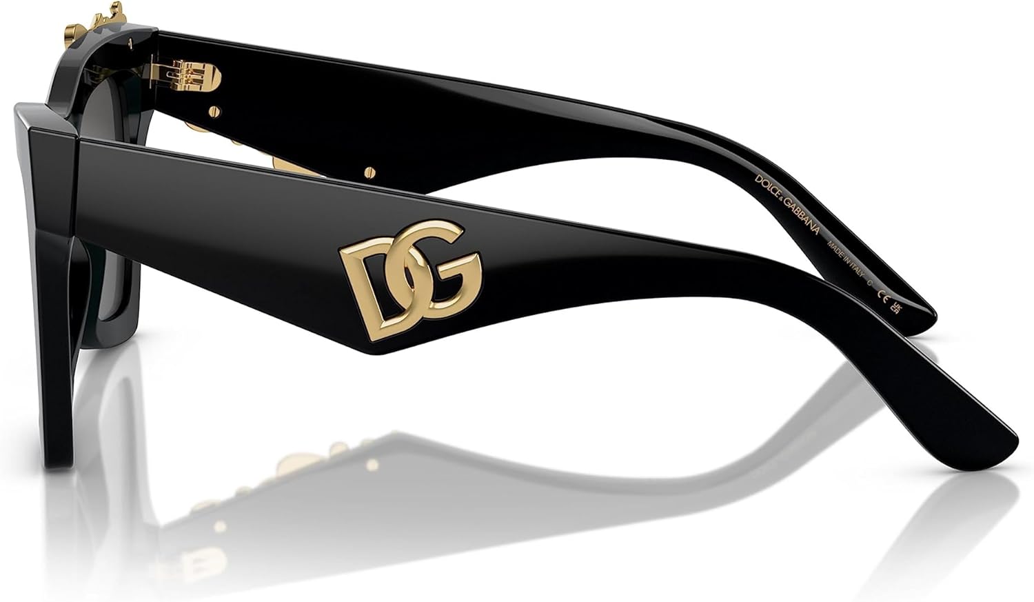 Dolce & Gabbana DG4434-501/87 Sunglasses Black w/Dark Grey 51mm - Image 2