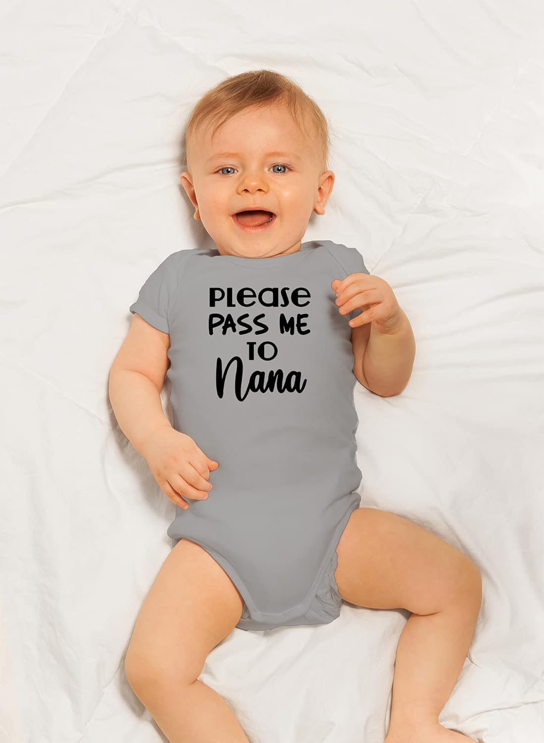 CBTwear Please Pass Me to Nana - Baby Clothes - Funny Newborn Bodysuit Outfits for Boys and Girls - Image 6