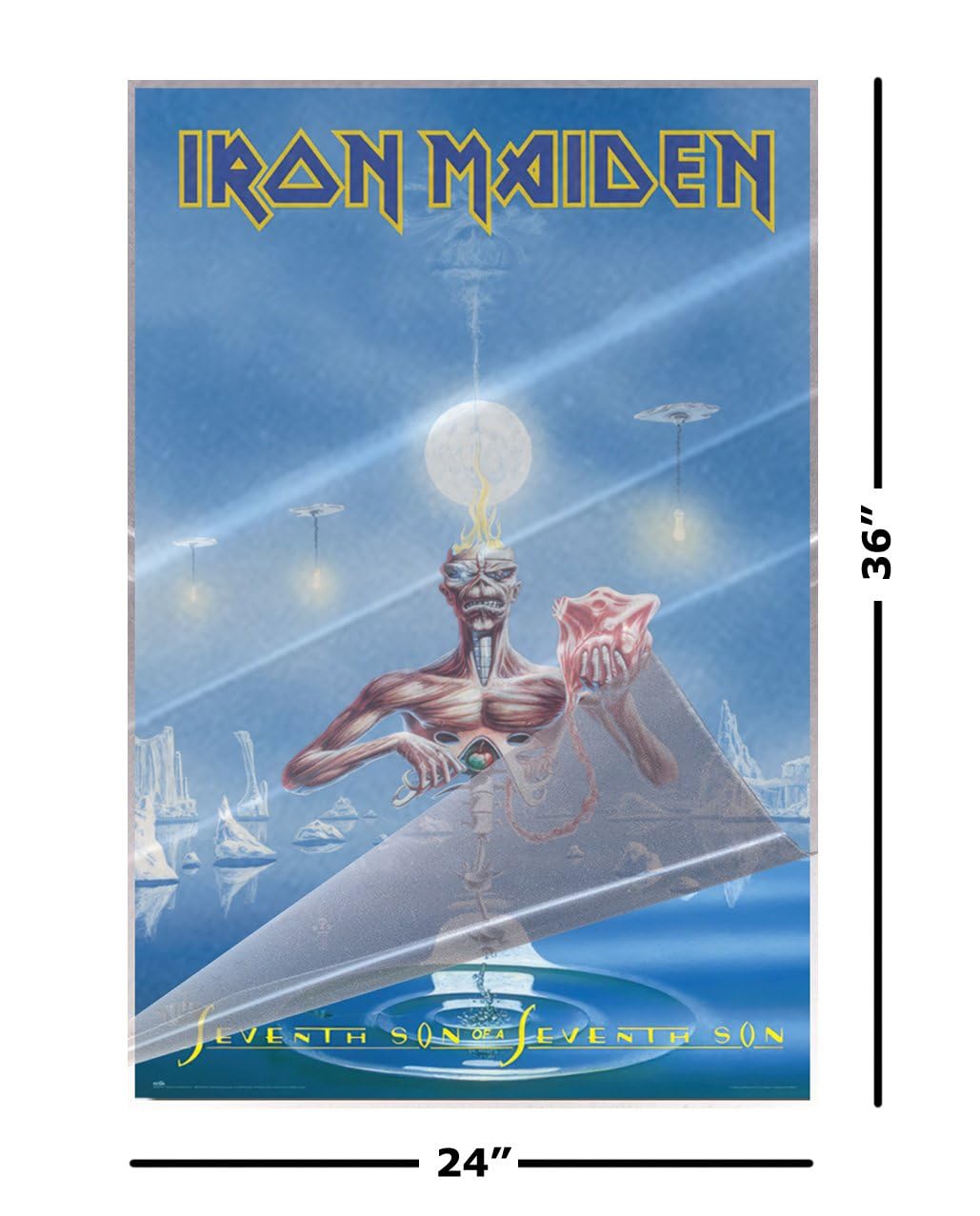 IRON MAIDEN アイアンメイデン 第七の予言 ポスター Amazon.com: Iron Maiden - Music Poster (Seventh Son Of A Seventh