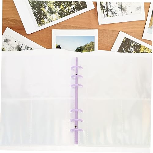 Miniatura 9 de NUOBESTY 4 juegos de hojas sueltas álbum de fotos postal bolsillos nombre identificación titular de la tarjeta de identificación álbum para fotos