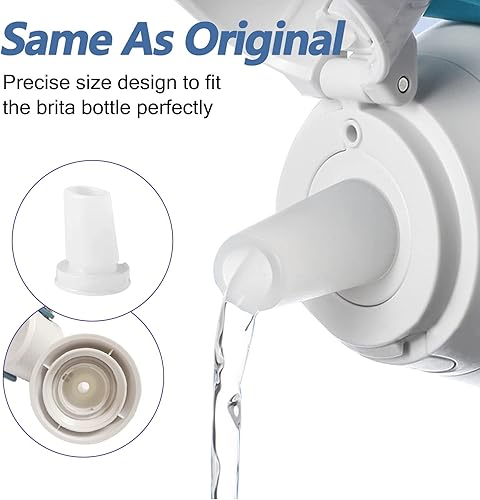 Miniatura 2 de Boquilla de repuesto para botella Brita  Paquete de 3 válvulas de mordida de silicona compatibles con botella de agua con filtro Brita y piezas de