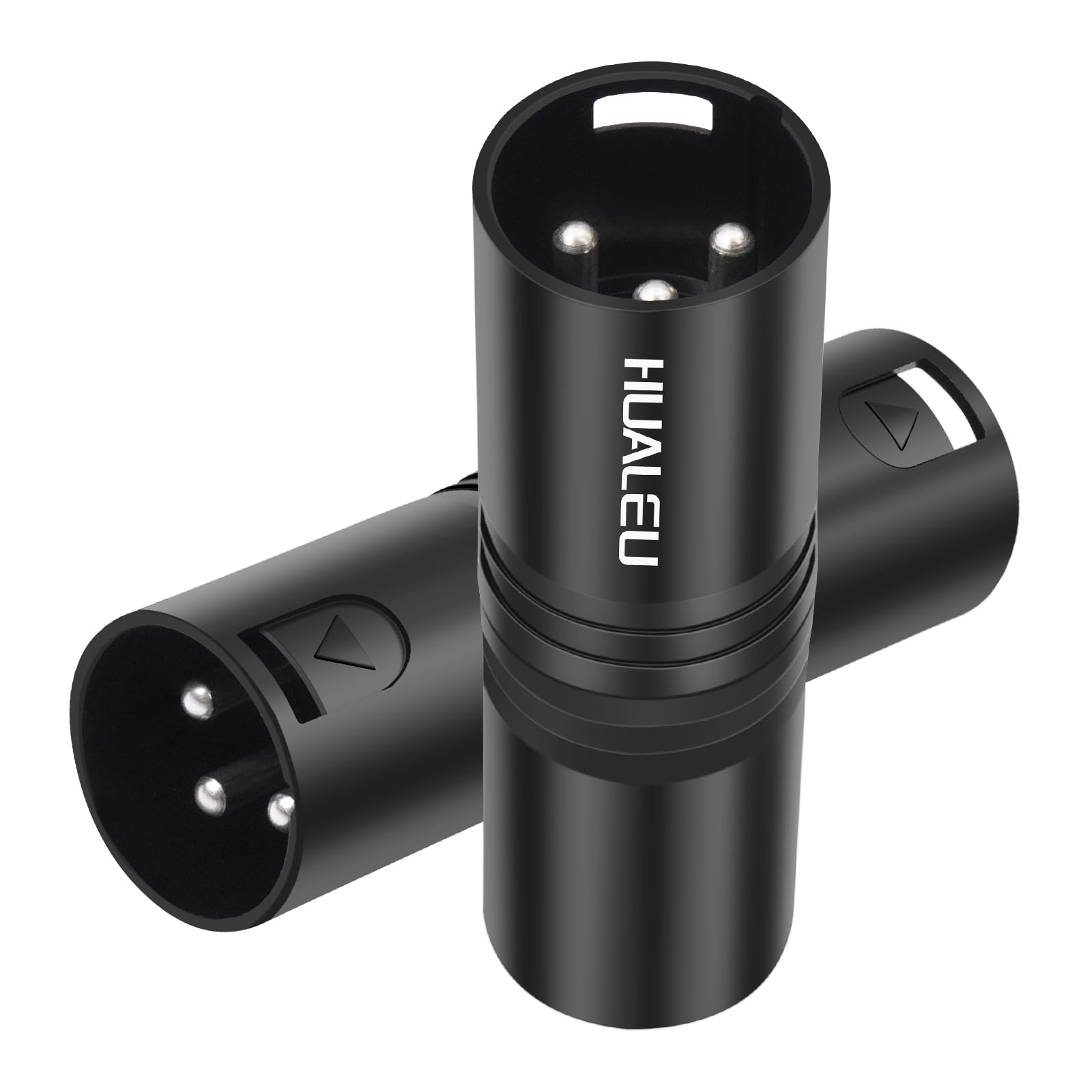 3-poliger XLR-Stecker auf Stecker, Adapter, Mikrofon, Verstärker, Mischpult, XLR, 3-poliger Mikrofonkabel-Anschluss, Adapter, 2 Stück