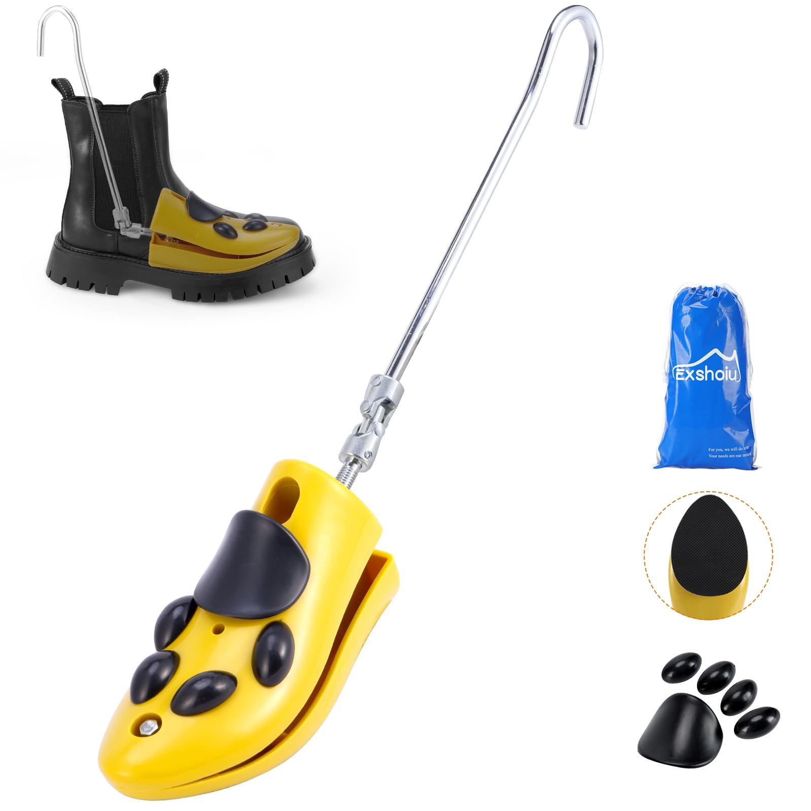 Boot Stretcher Men Women, Leather Shoe Stretcher for Thick Feet and Wide Feet, Adjustable Boot Widener Expander