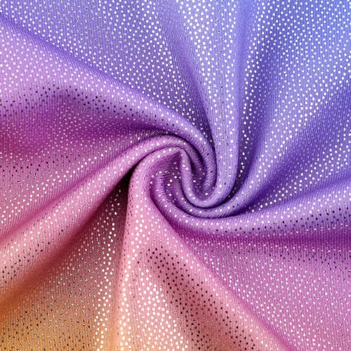 Leotards for Girls Gymnastics Toddler Dance Biketards Mermaid Unicorn Athletic Dance Wear Shiny Rainbow Blue Hotpink