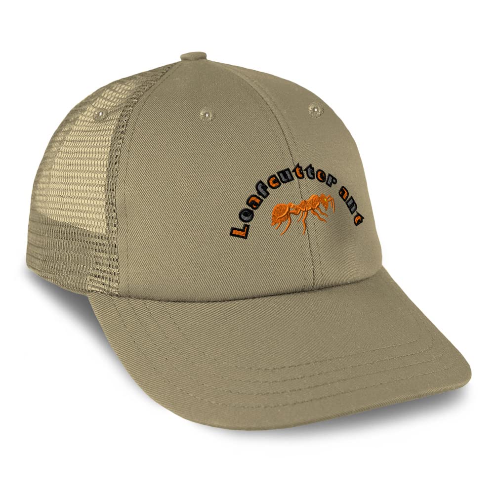 Custom Trucker Hat Baseball Cap Leafcutter Ant Insects Insects Cotton Nature Dad Hats for Men & Women