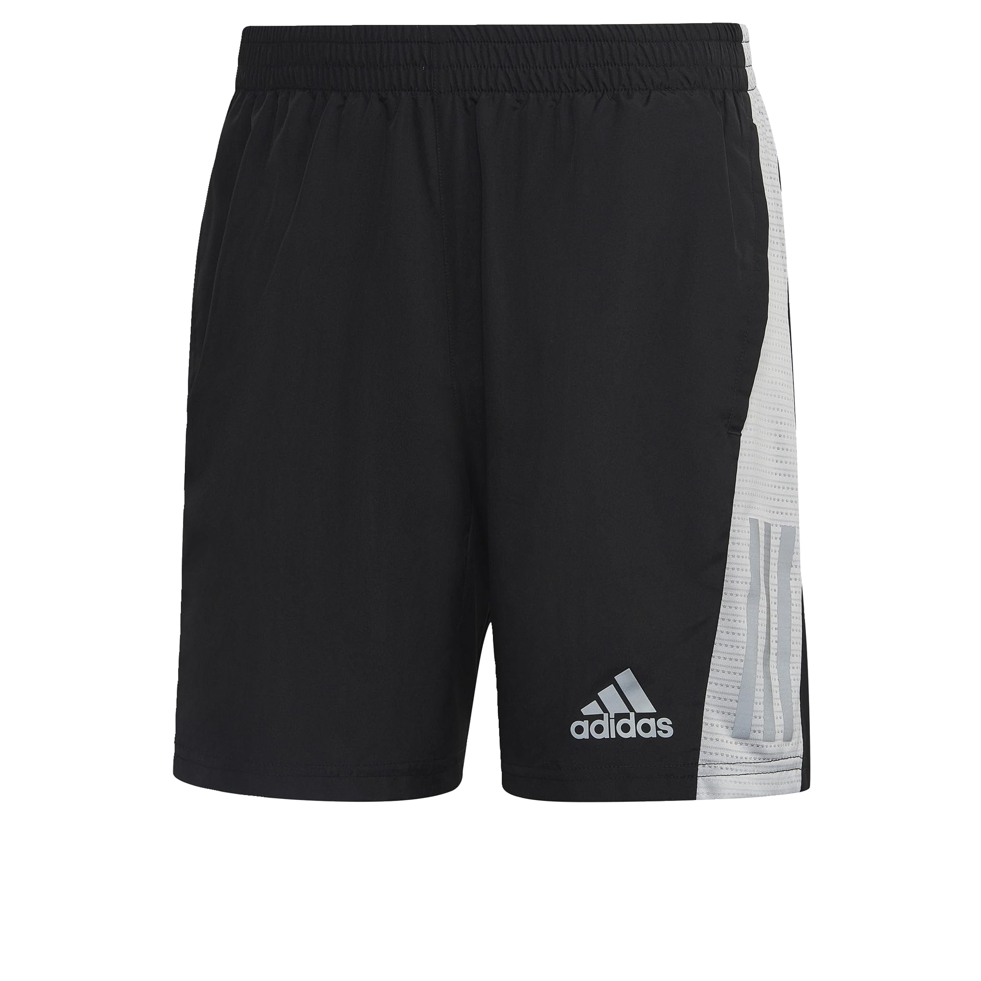 adidas Hombre Own the Run Pantalones cortos, Black/White/Reflective Silver, XL