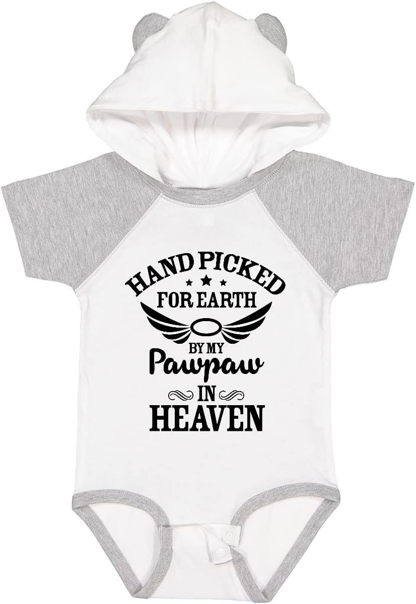 inktastic Handpicked for Earth By My Pawpaw in Heaven with Angel Baby Bodysuit