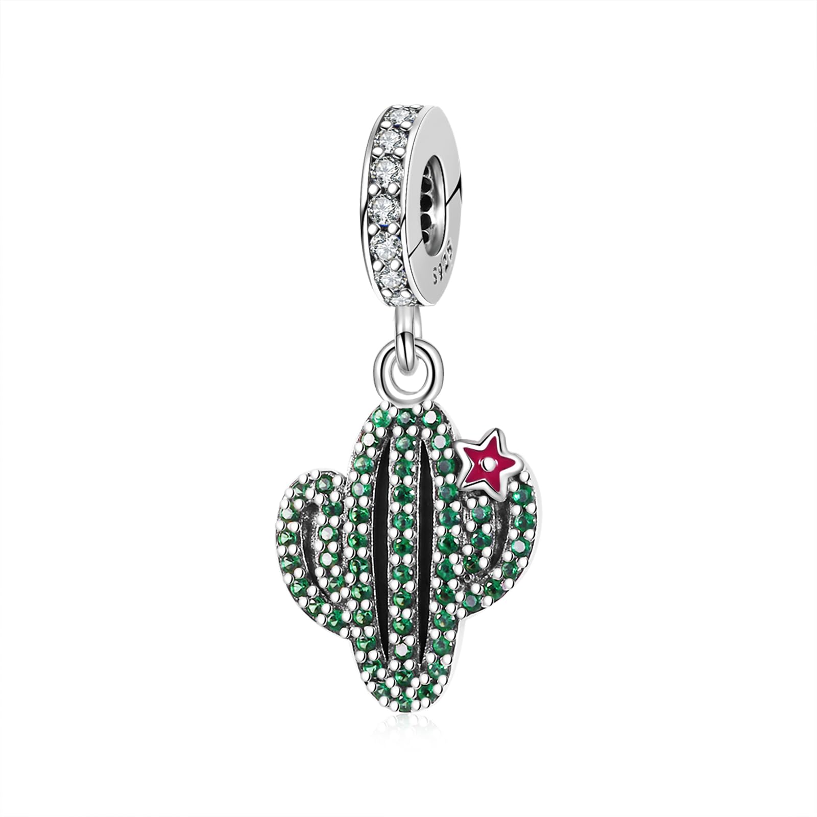 FLUFLO Charm Anhänger Damen 925 Sterling Silber für Armband Charms Beads passend für Pandora Armband und Halskette, Kompatibel mit Europäischen Armbänder für Frauen Mädchen C02