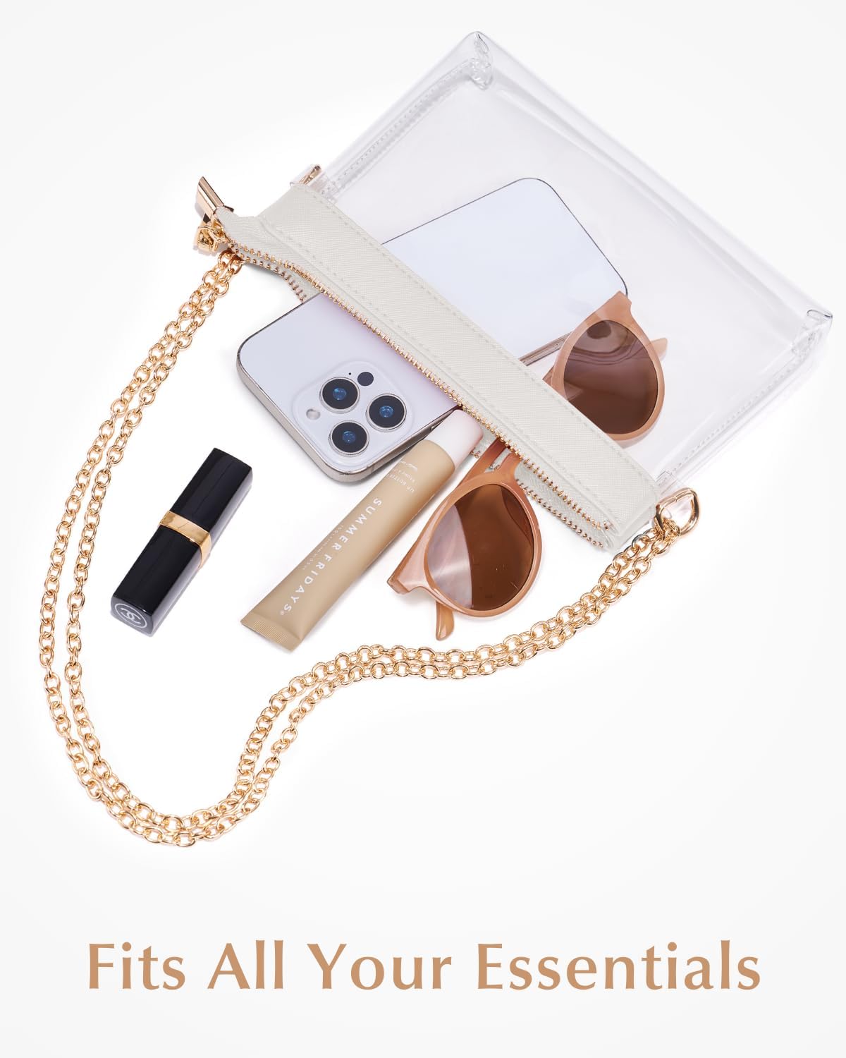 Clear Bag for Stadium Events, Stadium Approved Small Clear Purse for Women, Crossbody Bag for Concerts & Sports - Image 6