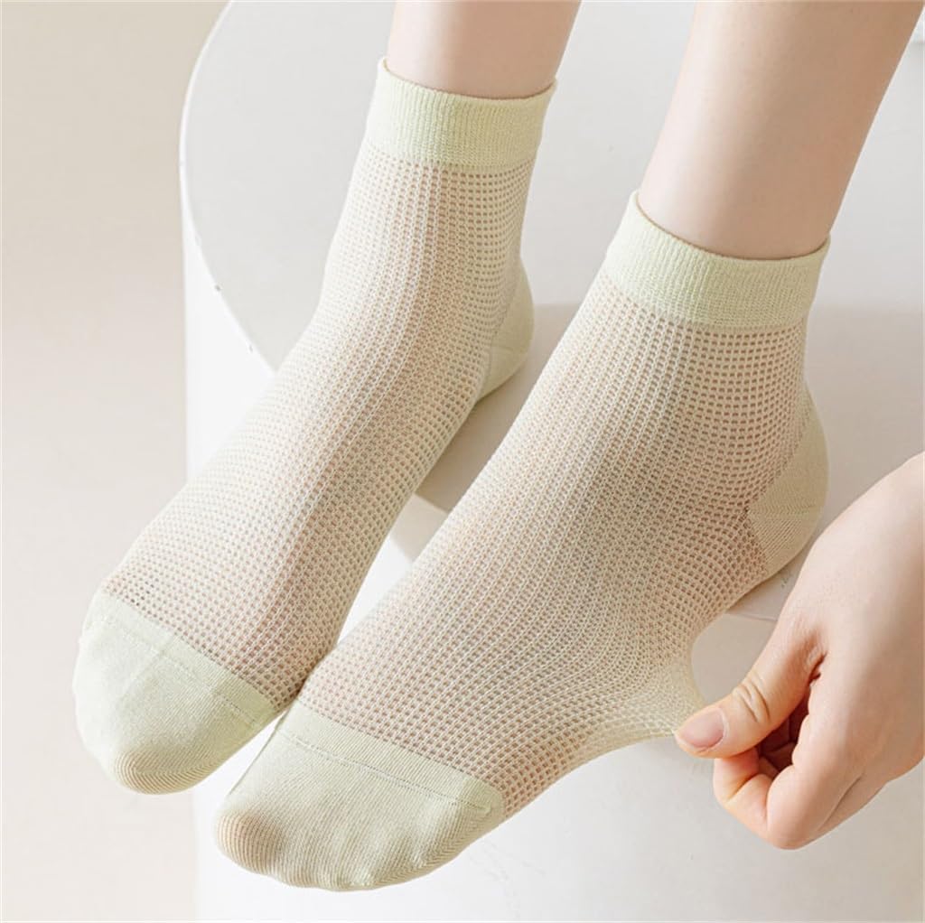 JSEIAJB Women S Socks Thin Hollow Hollow Tube Boneless Short Socks