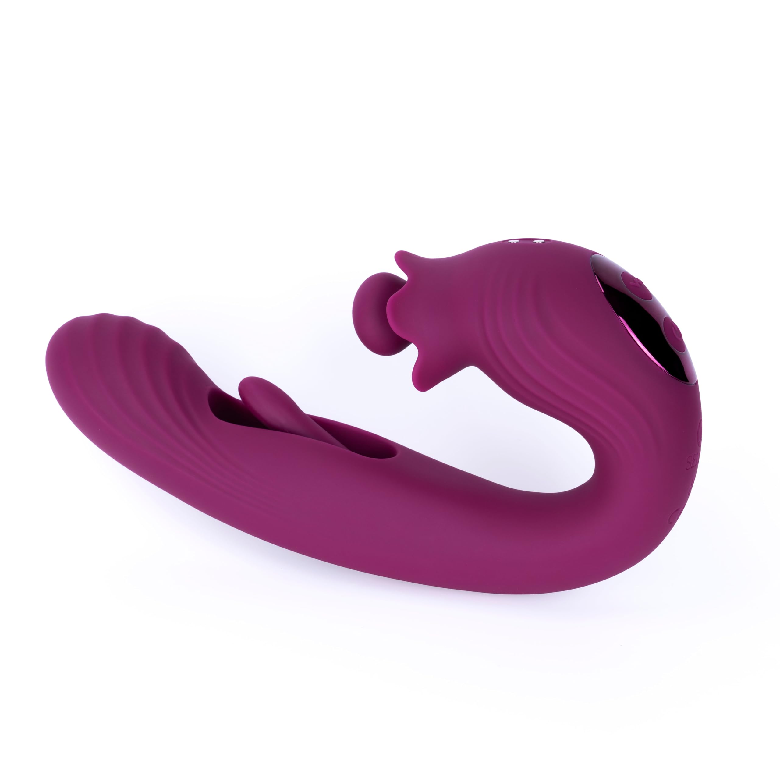 SELOVE Bellflower Vibratore Rabbit Rotante e Oscillante (Viola Scuro)