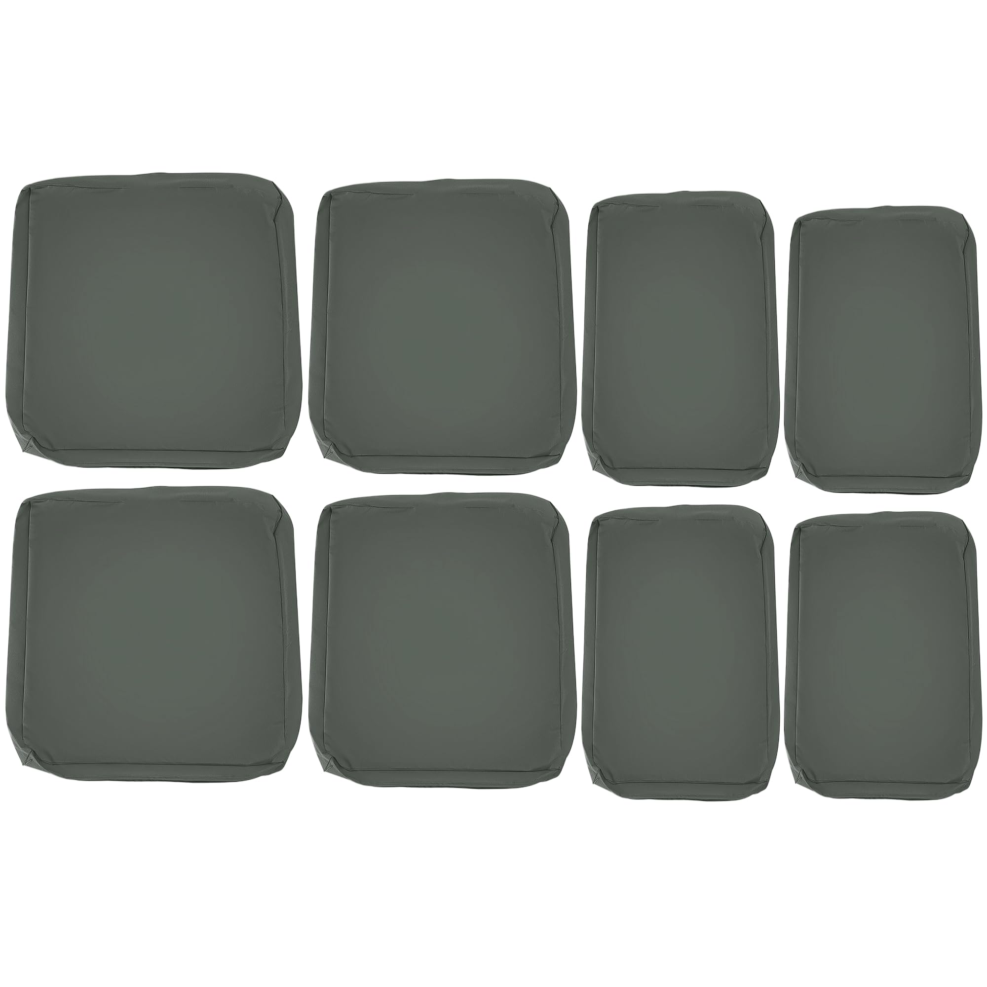 Outsunny Cushion Cover Replacement - Garden Rattan Patio Furniture - Seat Cover - Dark Grey