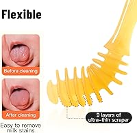 Vista 3 de Phanpy Limpiador de lengua y cepillo de dientes de silicona para bebés, recién nacido a 12 meses, limpiador bucal y bucal