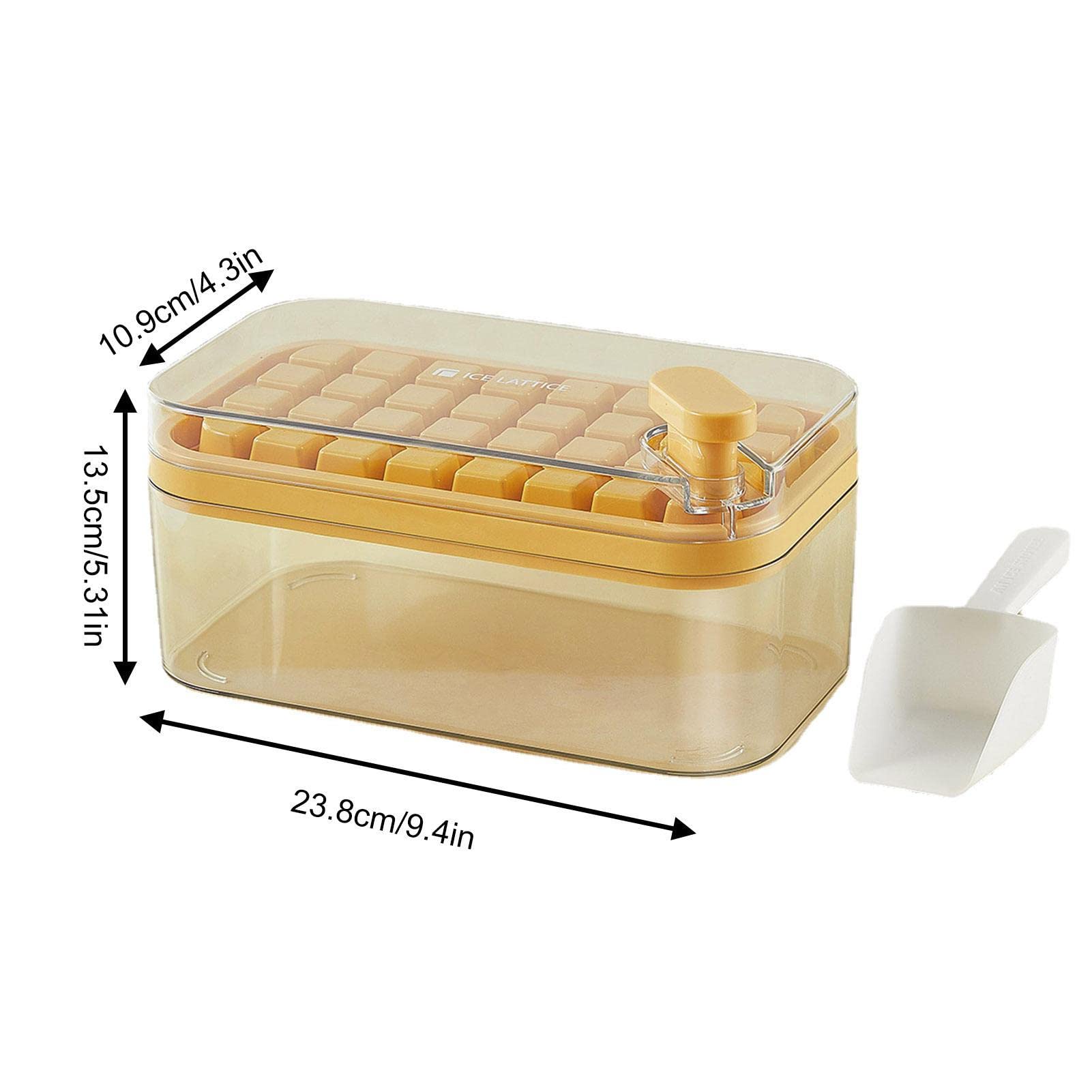 Ice Lolly Eiscreme-Form, Eiswürfelform mit Deckel – Aker Silikon Eiswürfel mit 32 Rastern leicht zu lösen, Eis-Eiswürfelform ini stapelbar aking Ice Chilling Cocktail Whisky Tee Kaffee (Color