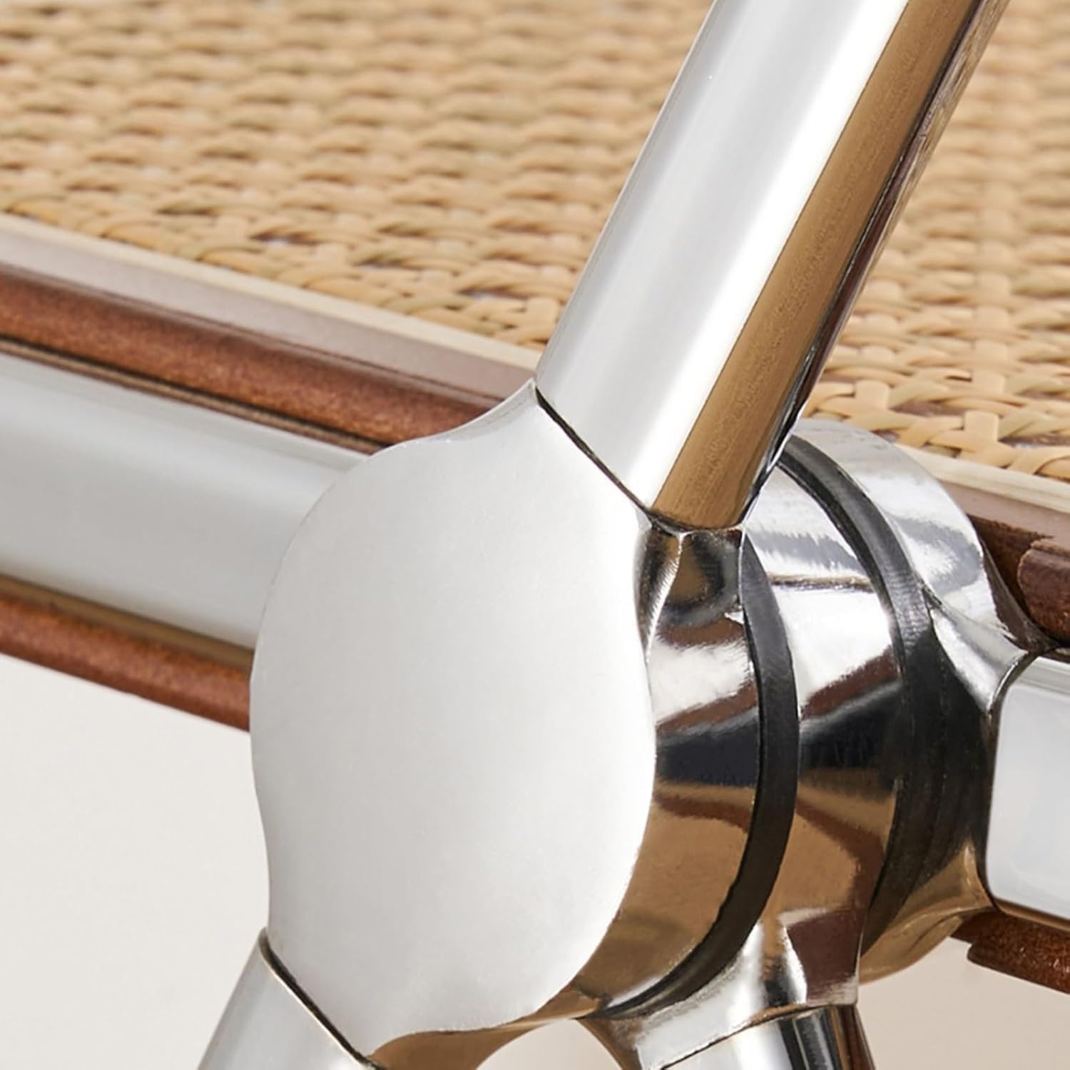 Portable Folding Cushioned Side Chair for Home Bedroom and Kitchen Comfortable and Compact 46 * 45 * 78cm(Original Color)