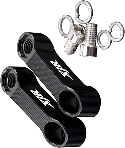 Vista 14 de TCHAU Mirrors Bracket 1 Pair Motorbike Rearview Mirror Risers Extenders Extension Adapters Bracket for XJ6 XJ 6 XJR 1200 1300 (Color : B Green)