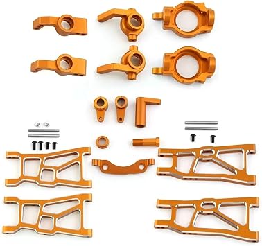 RC Car Accessories Compatible with ZD for Racing DBX-10 10421-S 9102 1/10 RC for Desert for Buggy Parts Front Rear for Swing Arm Steering Cup Group C-seatYellow