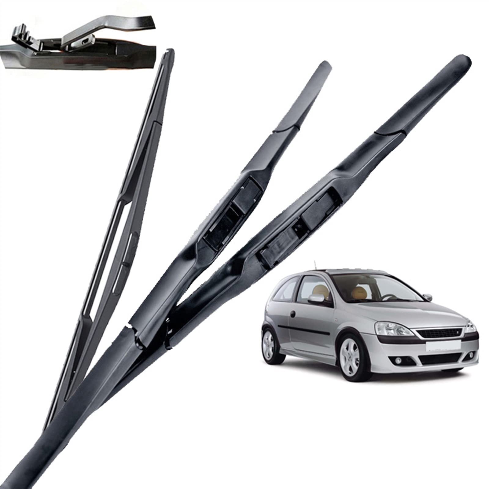 Parabrezza Parabrezza Spazzole Tergicristallo Auto Anteriore Posteriore Tergicristallo per Opel per Corsa C Hatchback 2000 2001 2002 2003 2004 2005 2006