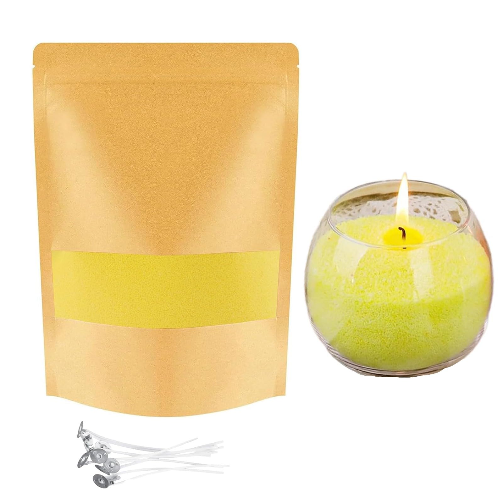Sabbia Per Candele, 500 G, Perline Di Cera, Granuli Di Sabbia