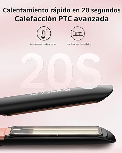 Hair Straightener 1 Inch Flat Iron and Curler 2 in 1 — bottom and base construction detail