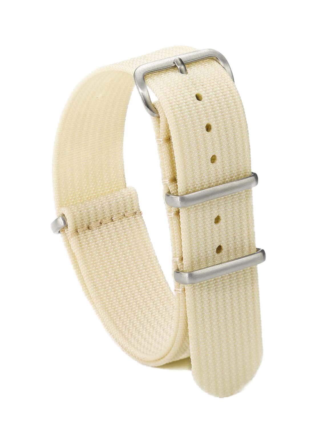 TACTICAL FROG Nylon Watch Band 18mm 19 mm 20mm 22 mm 24 mm, Waterproof Military Watch Straps Replacement for Men Women, With Stainless Steel Buckle