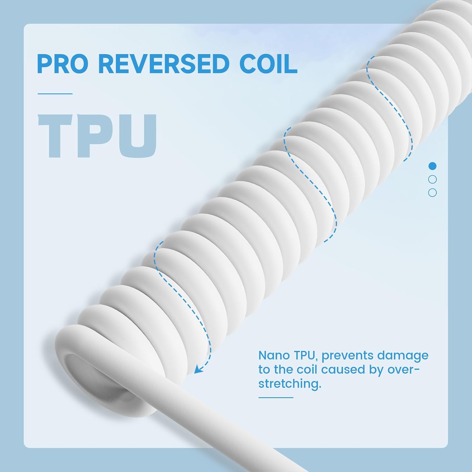 Spiral-Tastaturkabel Custom Coiled USB-C 3