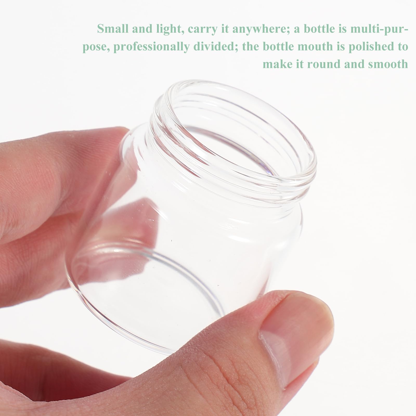 Alipis Botellas Pequeñas de Vidrio Tapa de Rosca, 20 Frascos Transparentes de 25 Ml para Dispensar Miel y Cápsulas, Ideales para Uso en Cocina y Salud