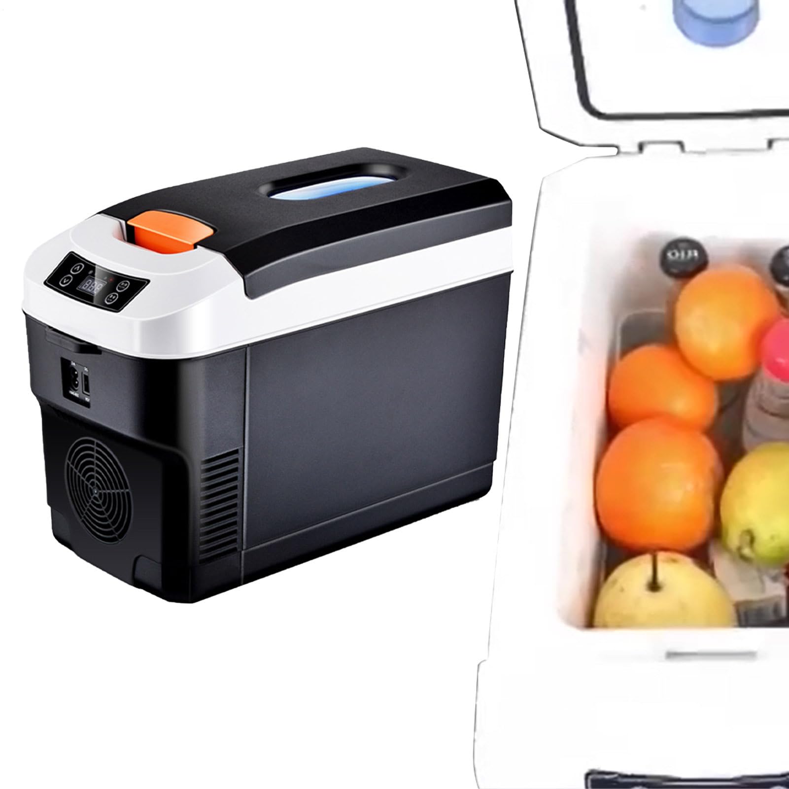 Frigorifero combinato portatile | Scaldabagno portatile frigorifero | Frigorifero auto portatile 12V, frigorifero multiuso auto e uso domestico, doppio uso freddo e caldo