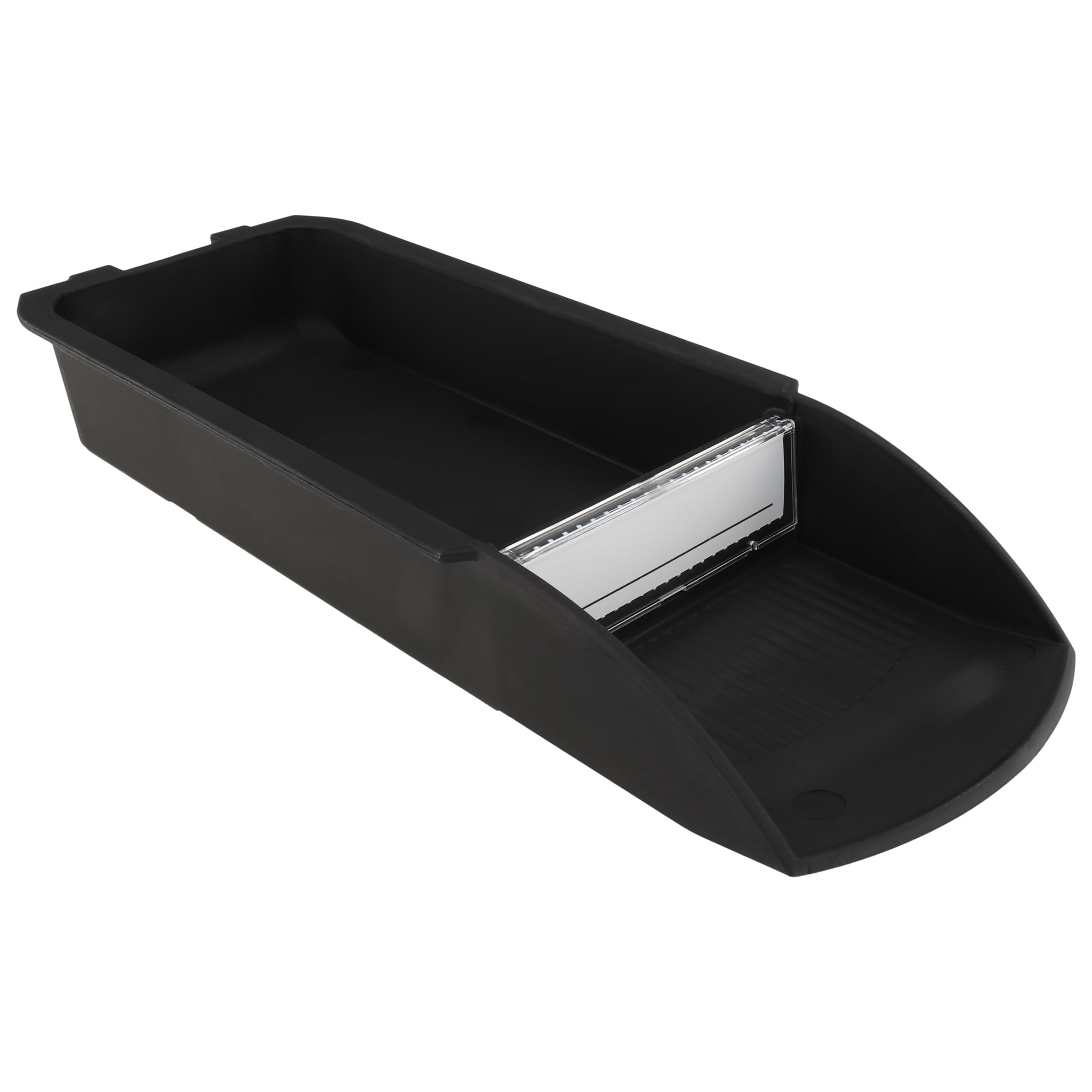Soporte para escobas FX 20-30 en plástico y acero negro de 120 x 60 x 50 mm