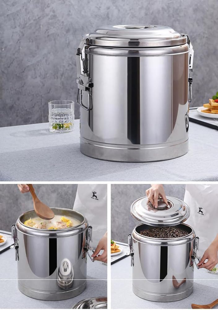 Luftdichter, isolierter Edelstahlbehälter für kommerzielle Lagerung und Kaffeekonservierung, vakuumversiegeltes und auslaufsicheres Design