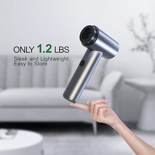 Miniatura 5 de aokway Aspirador de coche de alta potencia 14000PA sin escobillas, de mano, inalámbrico, portátil, para automóvil, succión fuerte, Typer C, limpieza