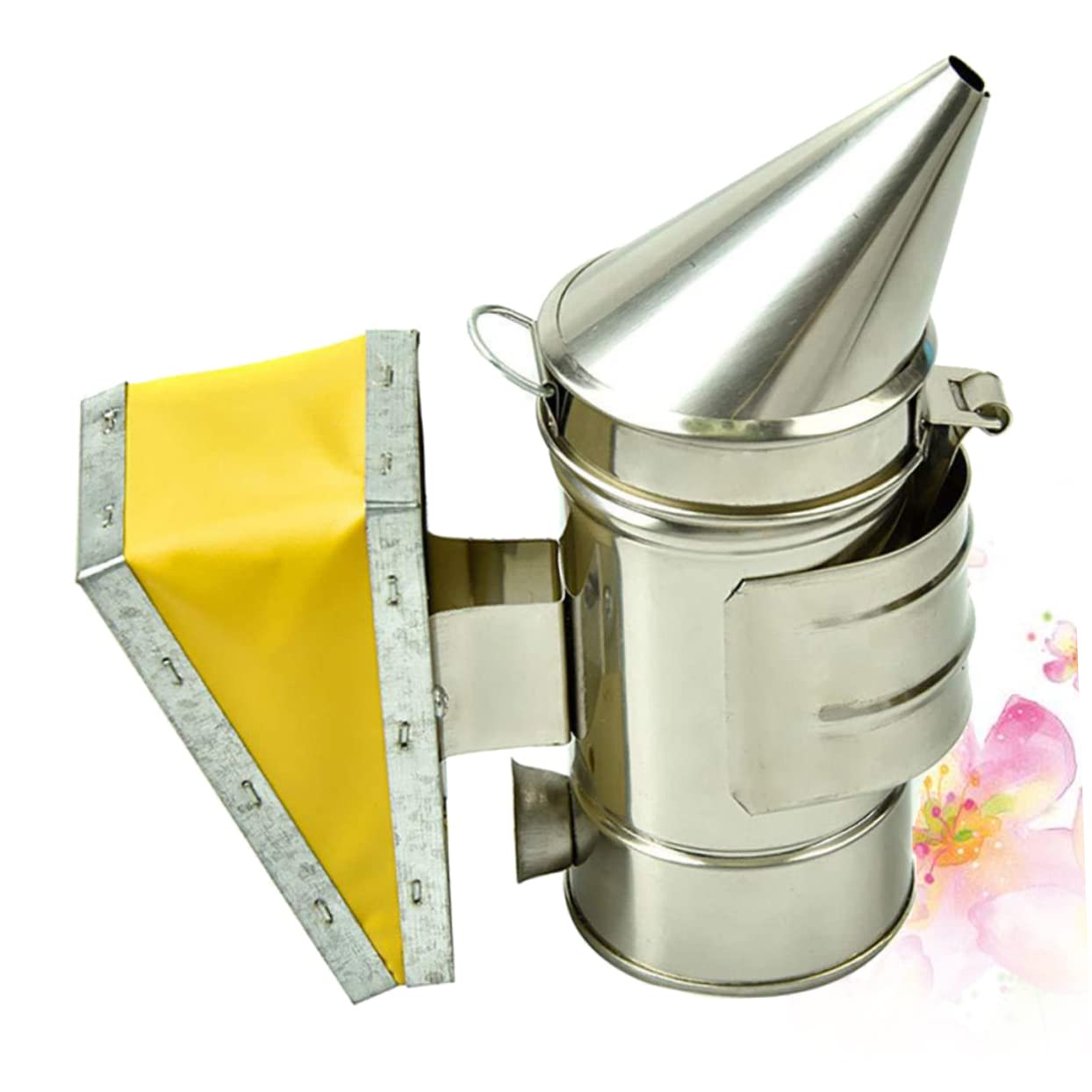 Milisten Fumigateur pour Apiculture Acier Inoxydable avec Embout Mini Outil Abeilles pour Utilisation Sécurisée et