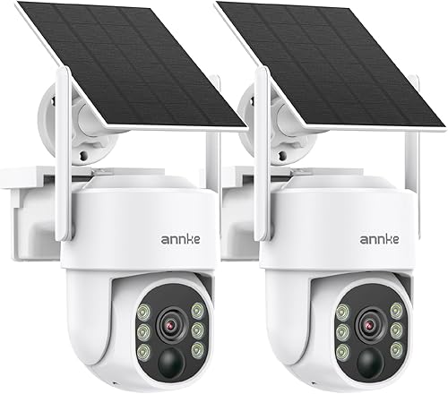 Miniatura 11 de ANNKE Cámaras de seguridad solar de 4MP inalámbricas para exteriores, sistema de cámara de seguridad para el hogar de 5MP con 4 cámaras, vista de
