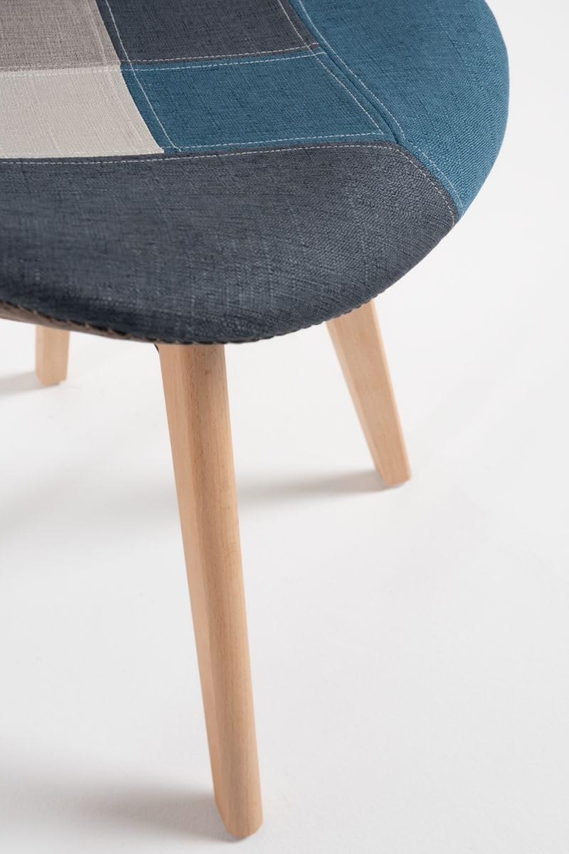 Regalos Miguel - Sillas Comedor - Silla Synk Patchwork - Azul