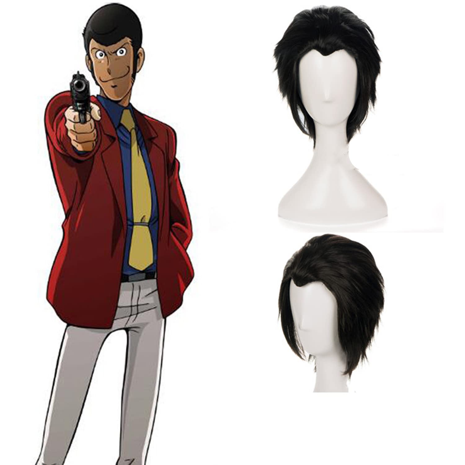 Amazon.co.jp: コスプレ ウィッグ ルパン 三世 （かわらぎ せんじゅ