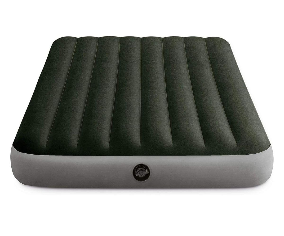 Intex - Colchón Hinchable con hinchador electrico y Fiber-Tech