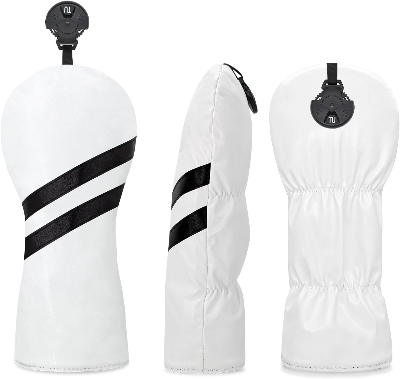 Golf Club Covers for Driver, Fairway, Hybrids - 3 Options - Golf Driver Headcover/Golf Fairway Wood Head Cover/Hybrid Headcover for Men/Women Golfer