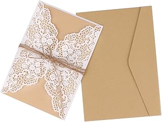 Driew Wedding Invitations with Envelopes, Pack of 20