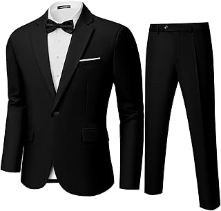 MAGE Men's Slim Fit Tuxedo Suit