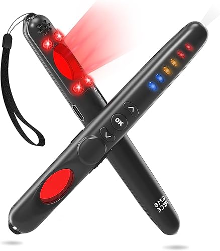 KONPCOIU Detectores de cámara oculta, detector antiespía, escáner de dispositivos ocultos, protector de privacidad, señal magnéticaRFdispositivo de